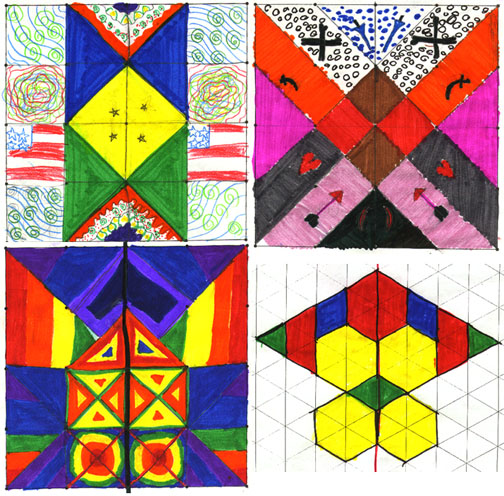 abstract designs for rangoli. Draw bright rangoli patterns